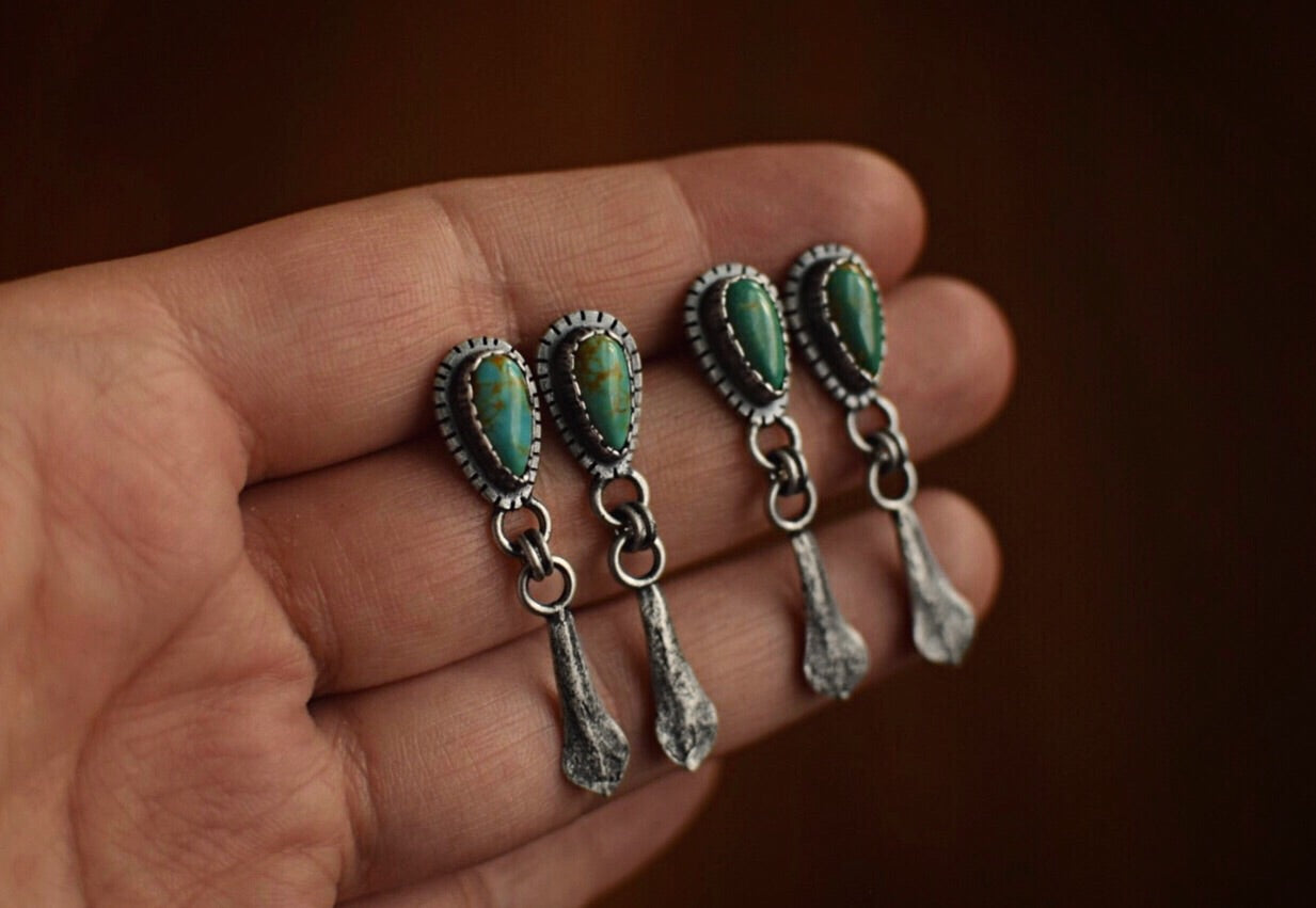 Turquoise Succulent Dangles