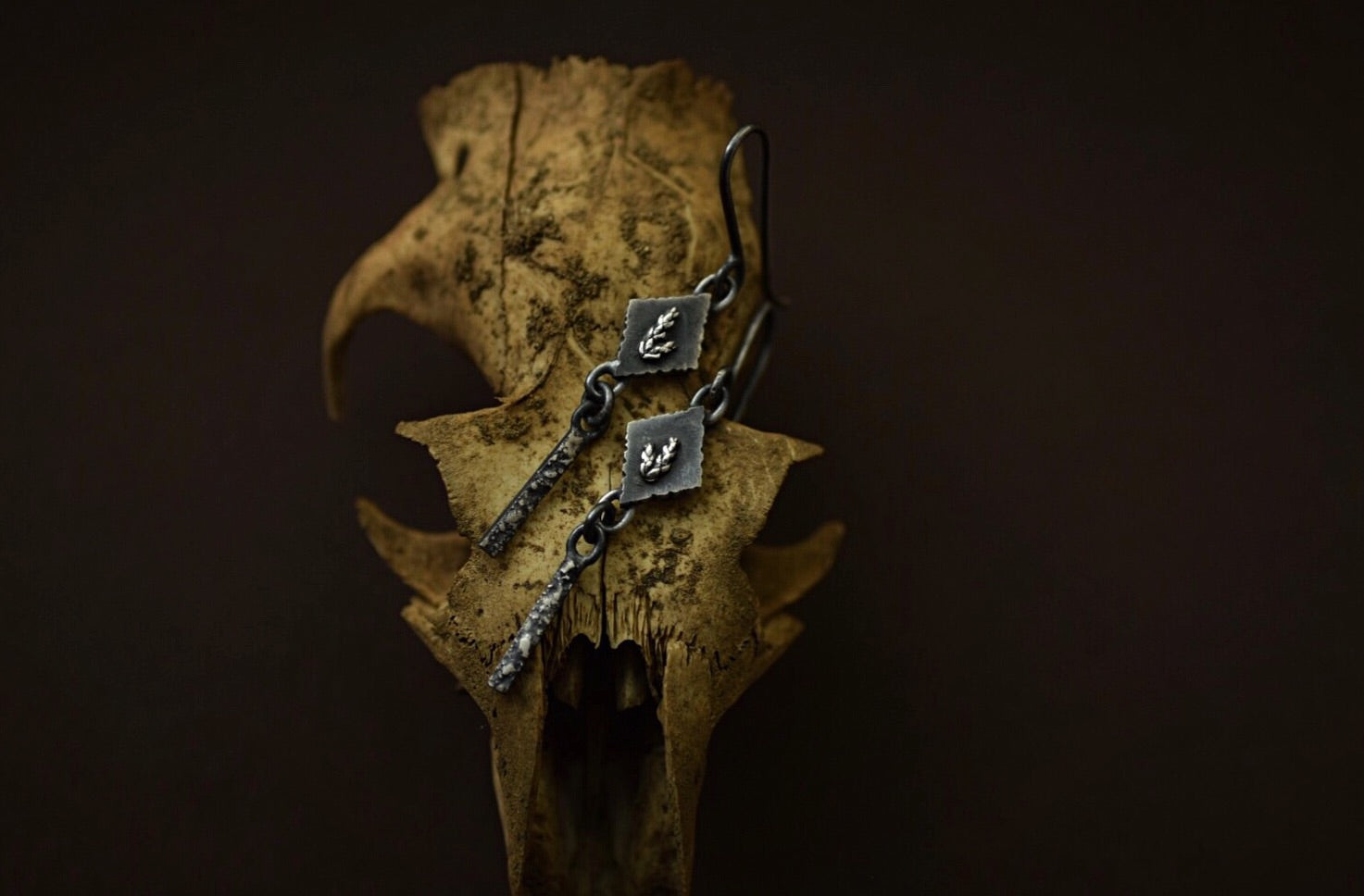 Diamond Fern Sprig Dangles