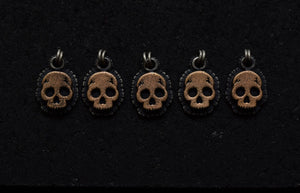 Bronze Marigold Skull Necklaces