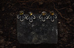 Watermelon Tourmaline Petal Ear Jackets