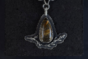 Golden Rutile Quartz Statement Necklace