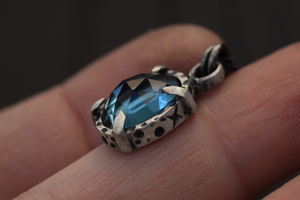 London Blue Topaz Star Studded Necklace