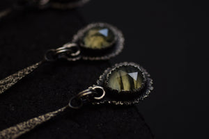 Rutilated Prehnite Dangles