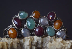 Ruby Fern Rings - Sizes 5.25, 8.25, 8.5