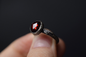 Garnet Fern Ring - 6.5