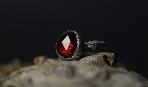 Garnet Fern Ring - 6.5