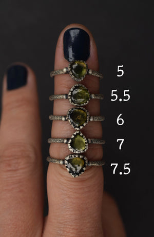 Tourmaline Stacking Rings
