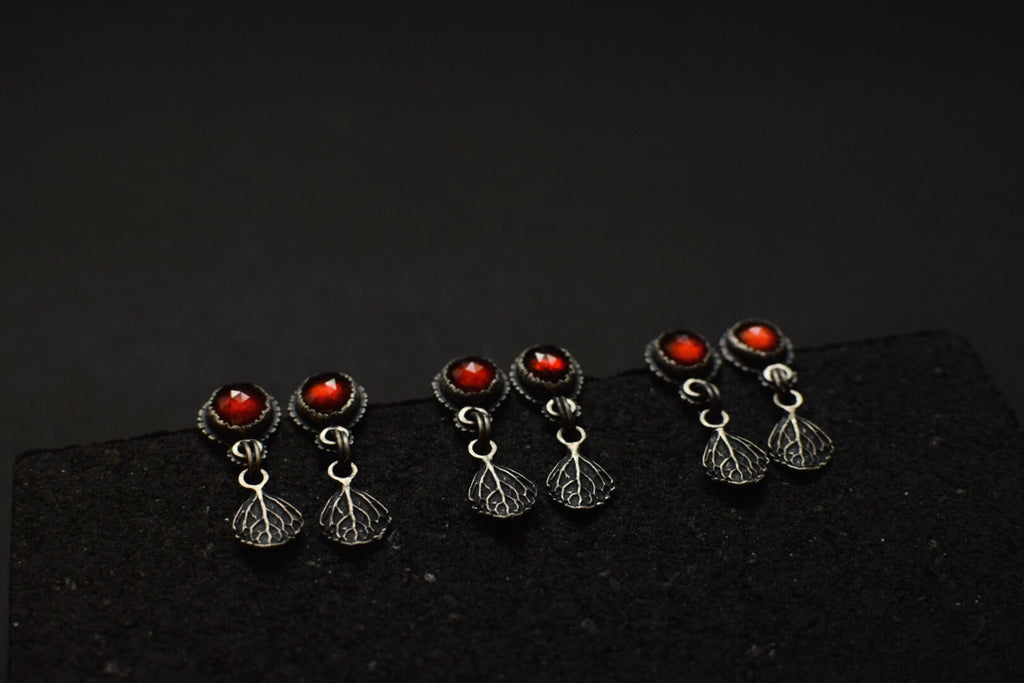 Hessonite Garnet Post Dangles