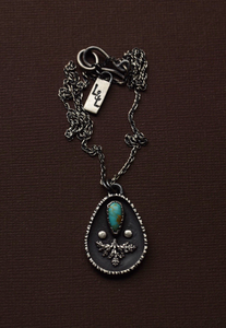 Turquoise Fern Everyday Necklace